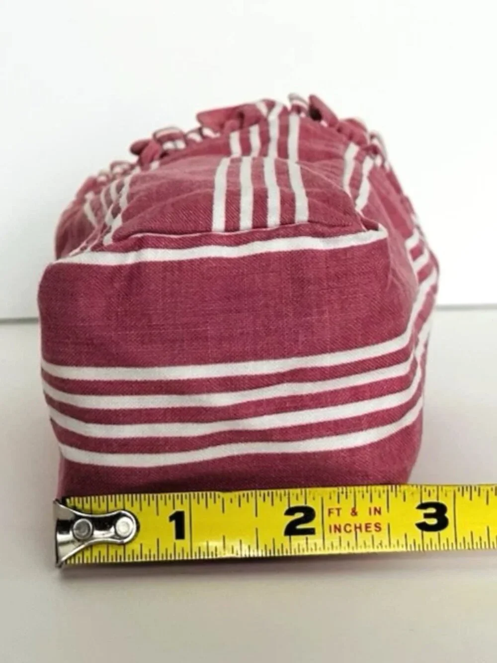 Vintage Longaberger Horizon of Hope Basket Pink Liner 1998 with Ruffle Trim